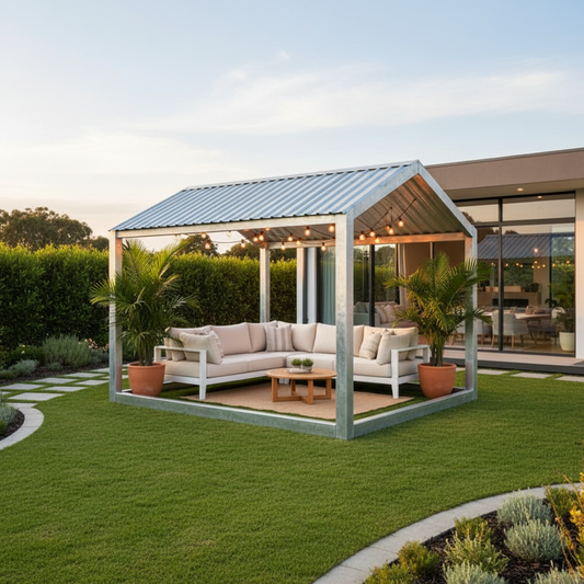 Luxury Gable Roof Steel Frame Shed