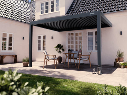 Black Wall Mounted 3x4 Pergola