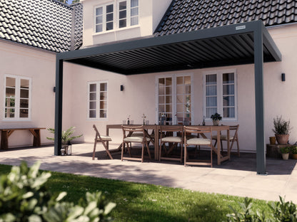 Black Wall Mounted 3x5 Pergola