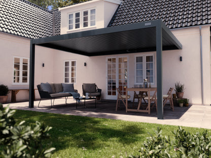 Black Wall Mounted 4x5 Pergola