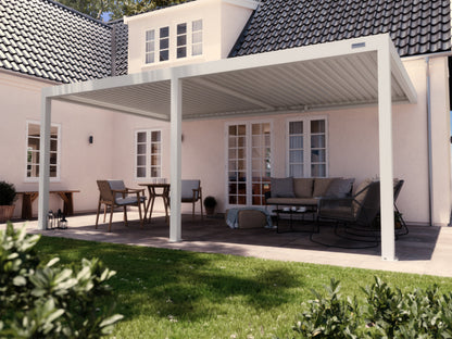 White Wall Mounted 4x6 Pergola