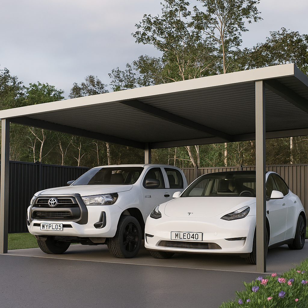 Free standing Car Patio Double Carport Garage