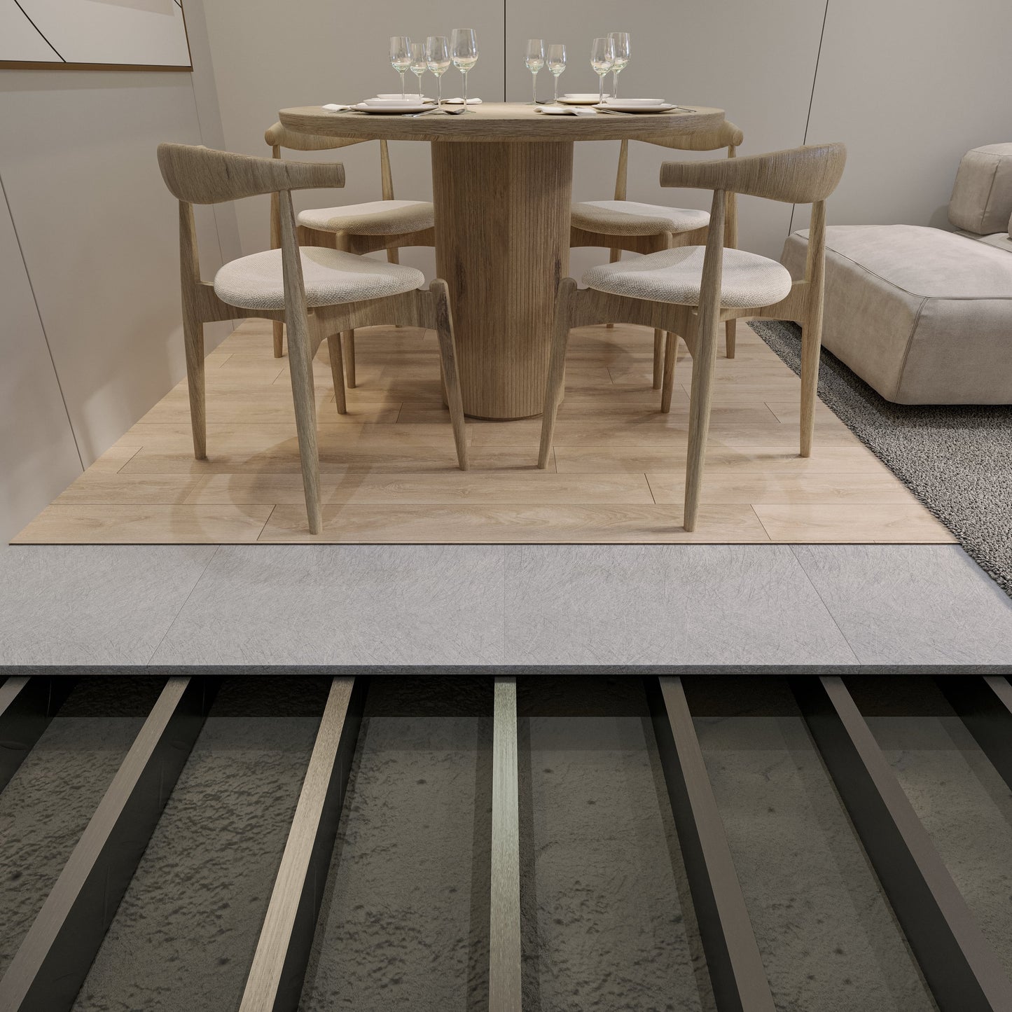 External Cement Floor Sheet Tongue and Groove 2700 x 600 x 19 mm