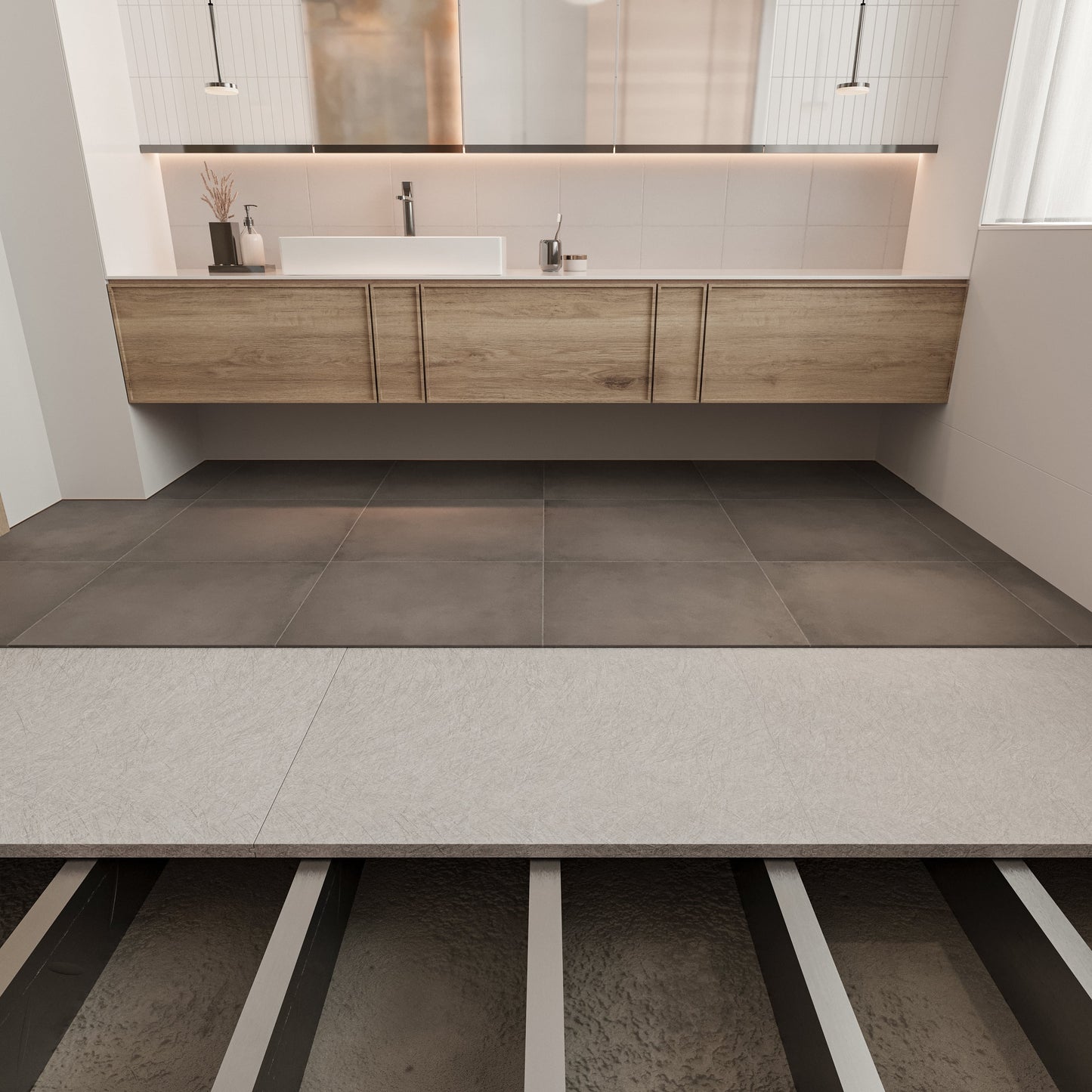 External Cement Floor Sheet Tongue and Groove 2700 x 600 x 19 mm